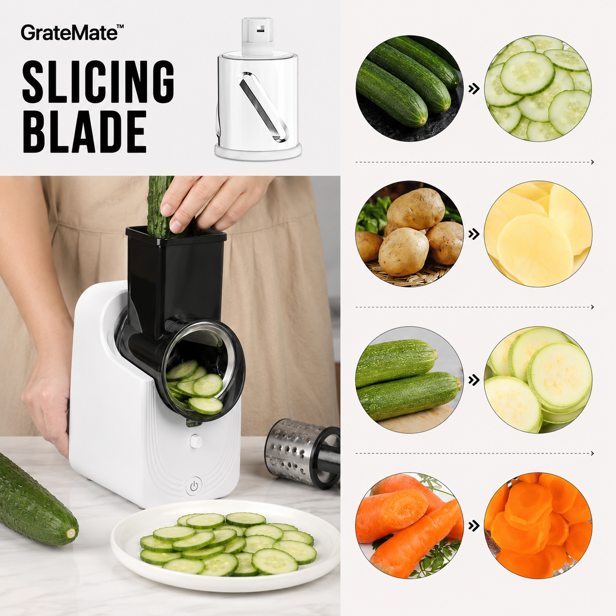 Gratemate™ Electric Grater